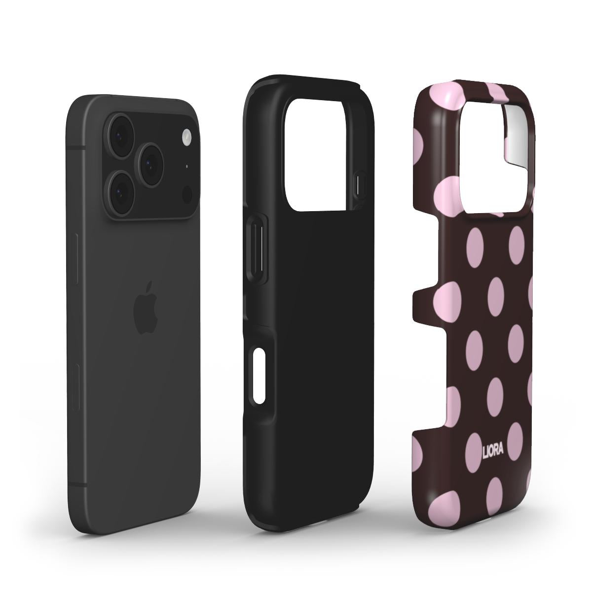 Mocha Dots – Without MagSafe Phone Case
