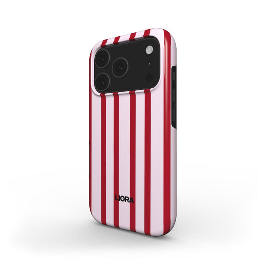 Strawberry Stripes – MagSafe Tough Phone Case