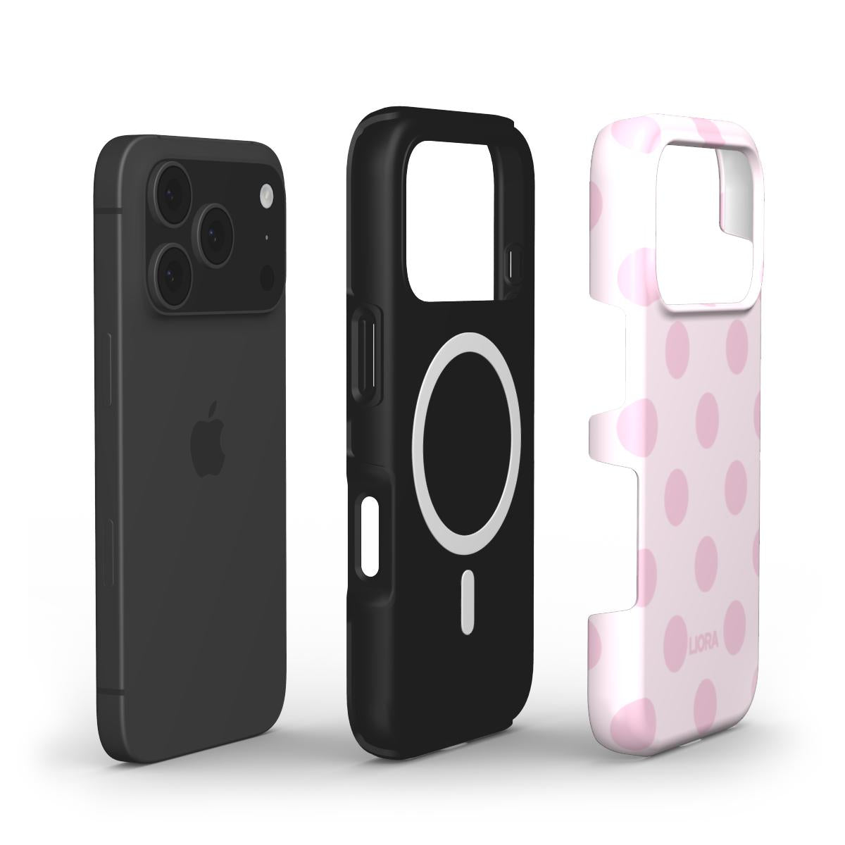 Blush Dots – MagSafe Tough Phone Case