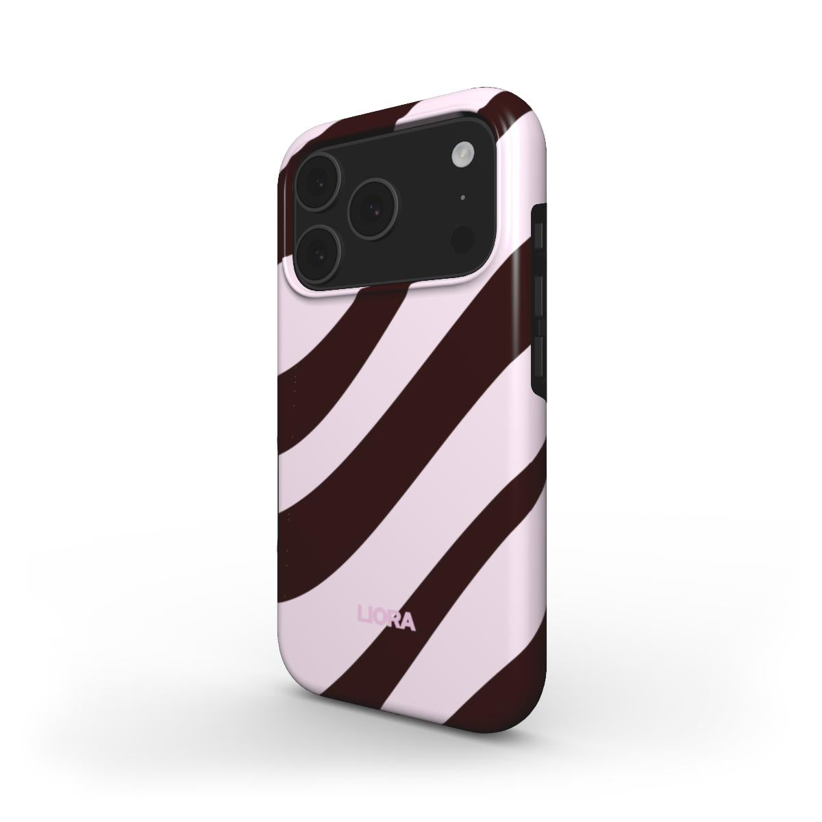 Mocha Stripes – Without MagSafe Phone Case