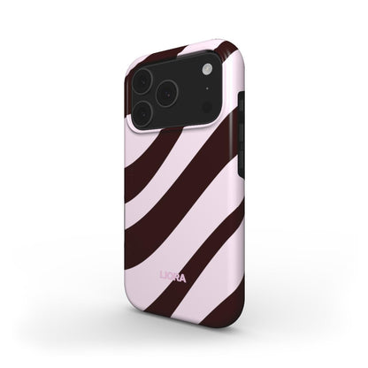 Mocha Stripes – Without MagSafe Phone Case