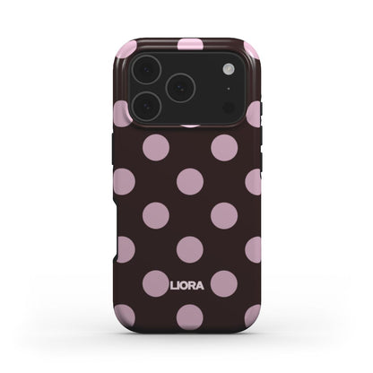 Mocha Dots – Without MagSafe Phone Case