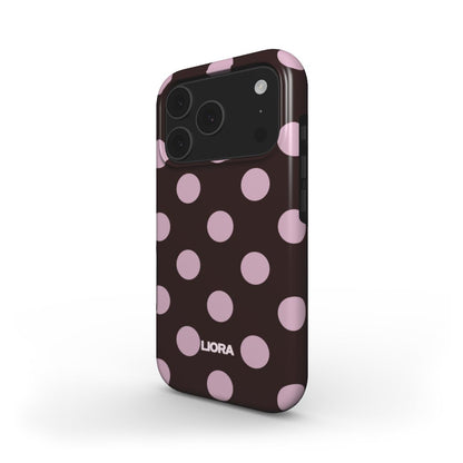 Mocha Dots – Without MagSafe Phone Case