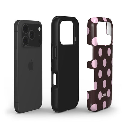 Mocha Dots – Without MagSafe Phone Case