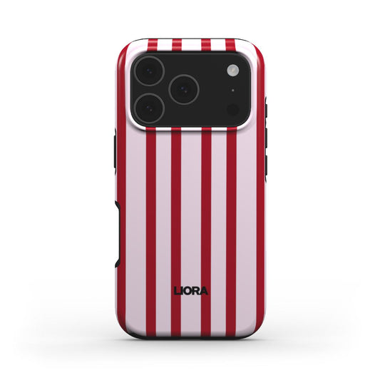 Strawberry Stripes – MagSafe Tough Phone Case