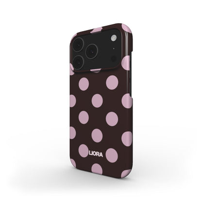 Mocha Dots – Snap Phone Case