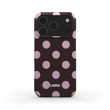 Mocha Dots – Snap Phone Case