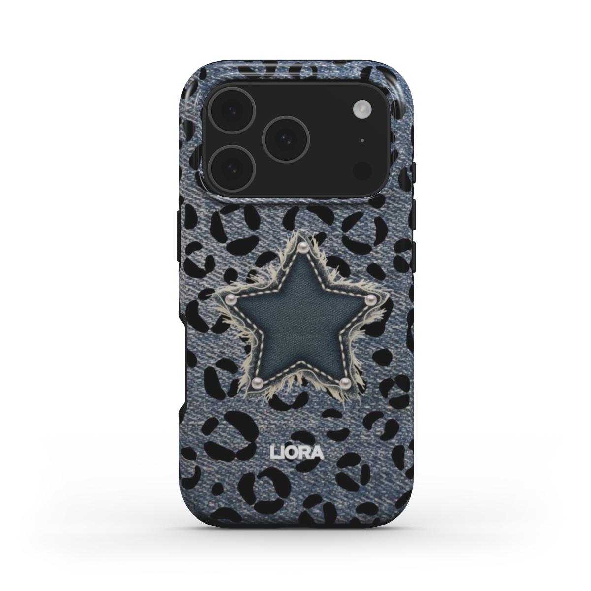 Denim Star Leopard - MagSafe Tough Phone Case