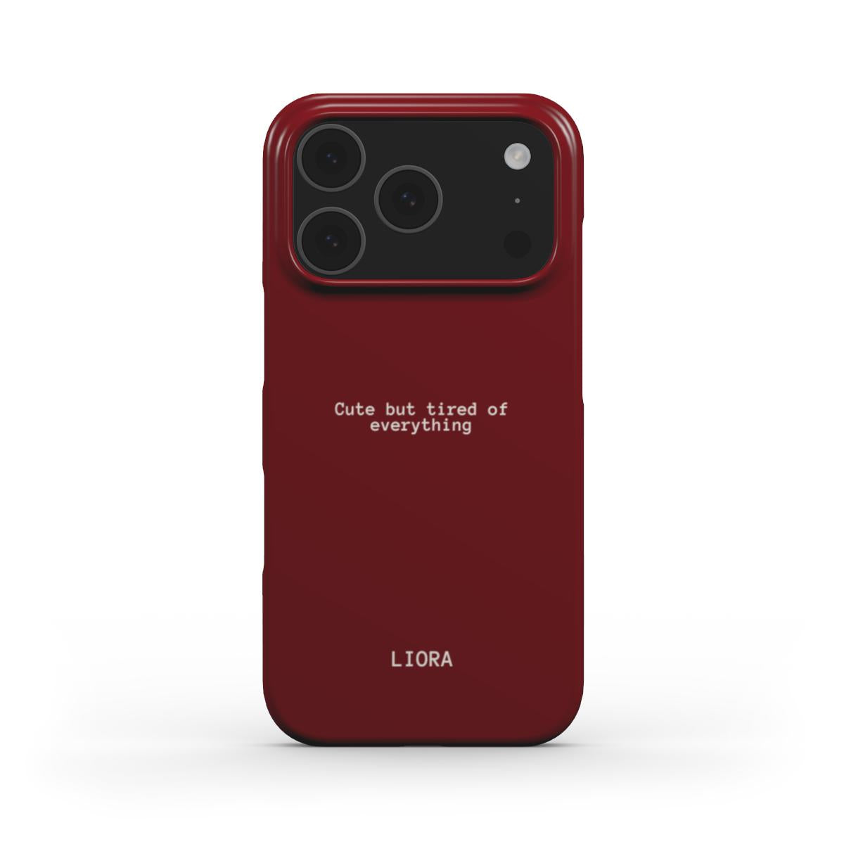 Cute but tired of everything - Snap Phone Case