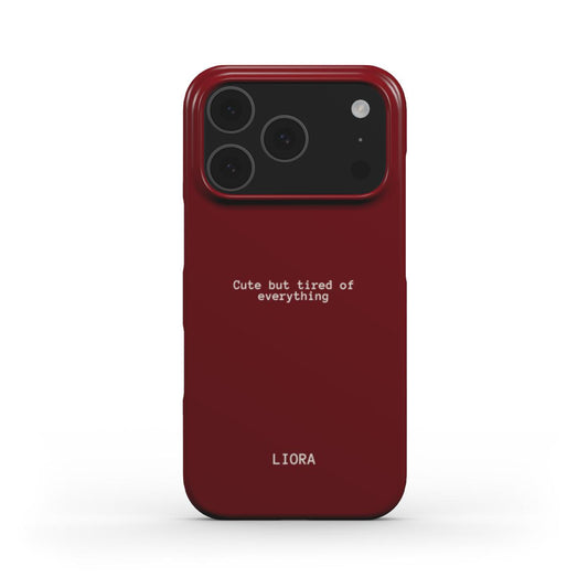 Cute but tired of everything - Snap Phone Case